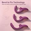 Clitoral Sucking Vibrator for Women, 2-in-1 G Spot Sucker & Dildo Vibrators with 10 Suctions & Vibrations, Waterproof Flexible Finger Anal Nipple