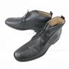 80s-90s Vintage John Rocha McKay Construction Leather Chukka Boots 41 26.0 Black