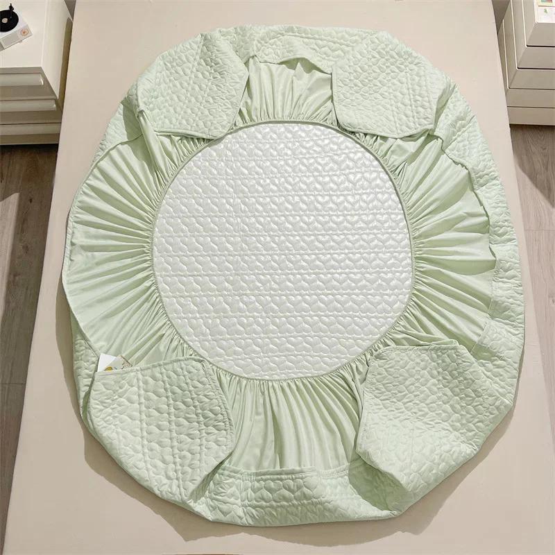 New Class a Waterproof Quilted Fitted Sheet Three-Piece Antibacterial Septate Mattress Protective Cover