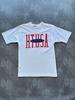 White Hang Ten H.T.U.S.A. 90's Vintage Graphic T-Shirt - Small