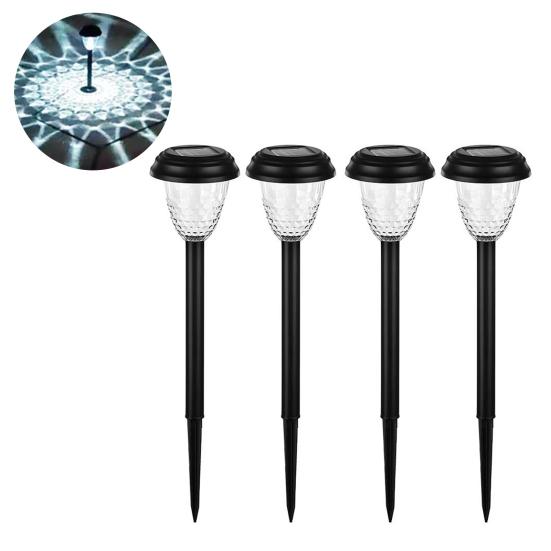 

Сверхяркий солнечный свет Автоматическое включение/выключение Ландшафтное освещение Наружный Водонепроницаемый Сад на солнечной энергии 4pcs White Light.