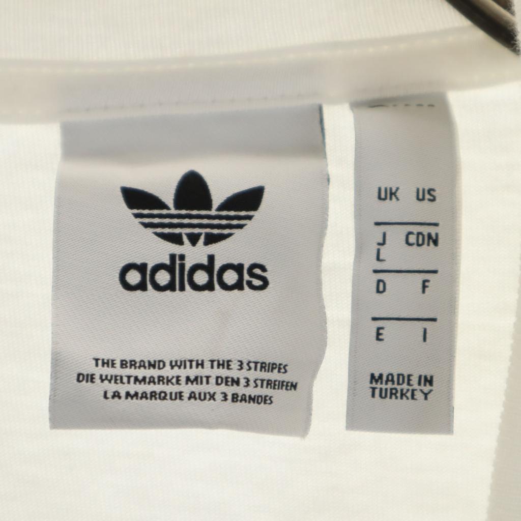 adidas Originals Spectrum Print Short Sleeve T-shirt L Off White Men's Used