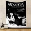 Elvira Mistress of Dark Tapestry Wall Hanging, Horror Hostess Poster, Wall Decor for Bedroom Living Room Dorm