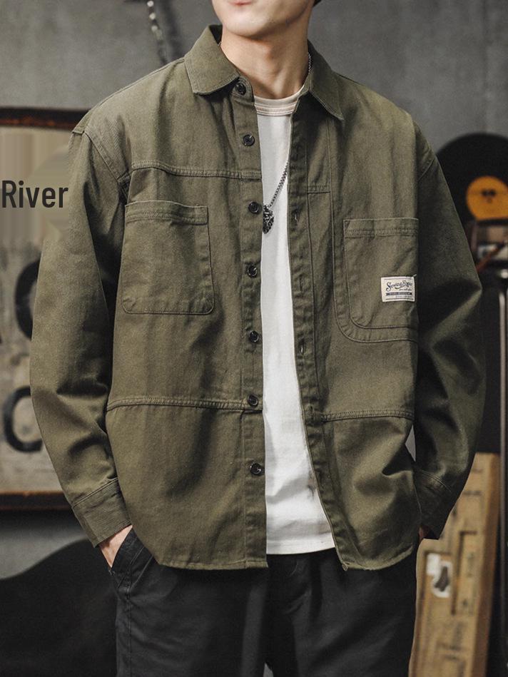 2026 Retro American Workwear Jacket: Casual Outdoor Sport Style