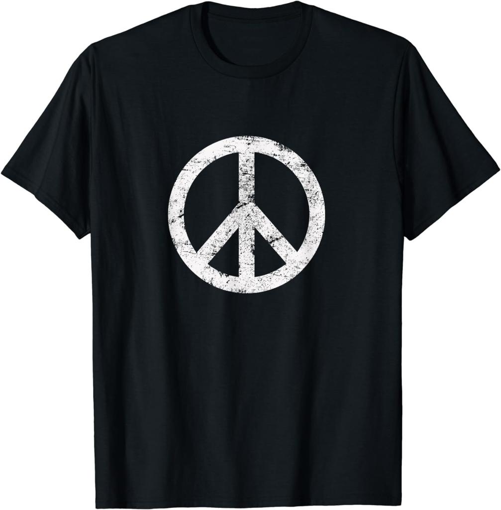 Used Hippie Peace Sign Cooles Vintage Symbol Geschenk Unisex T-Shirt