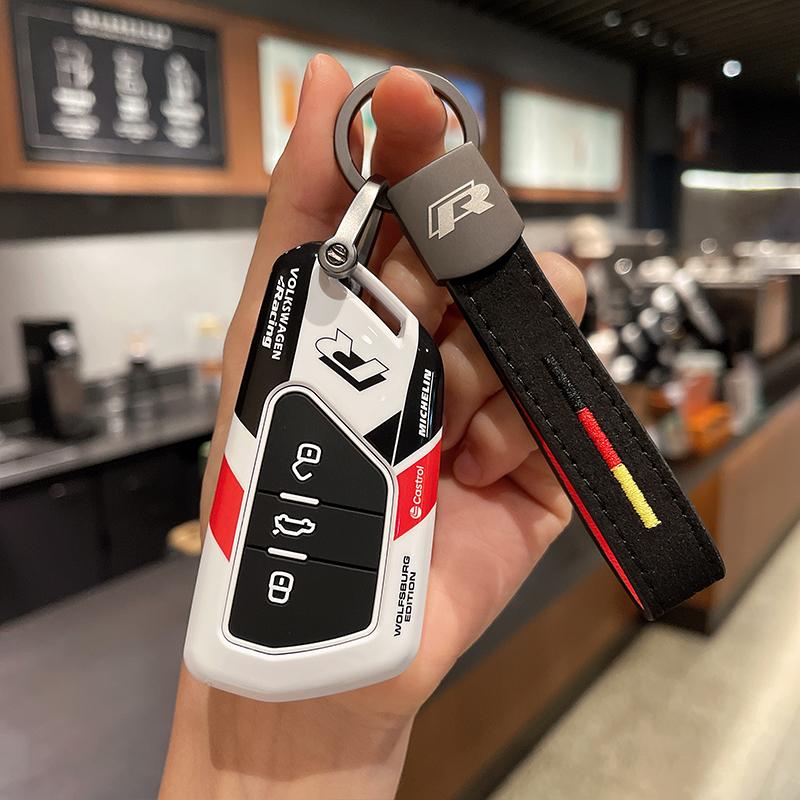 For VOLKSWAGEN VW Car Key Case Cover for VW Volkswagen/Golf 8 MK8 ID.3 ID.4 /Cupra/Skoda/Octavia A8/SEAT/Leon MK4 2020 2021/Form