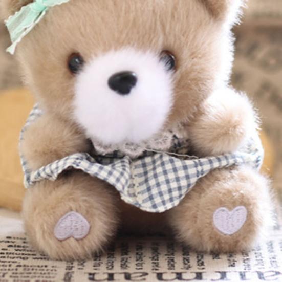 Cute Dress Up Bear Stuffed Bear Pendant Plush Keychain Small for Bag Backpack