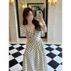 Niche Temperament Suspender Skirt Polka Dot Dress Women's Summer New Waist Temperament Girl Looking Thin