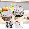 Basket, Decorative Egg Holder for Fresh Eggs, Fruit, Vegetables And Snack Storage Basket