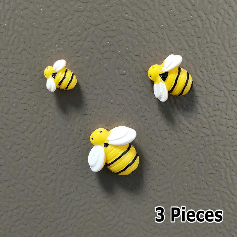 3-6-9 buc 3 Dimensiuni Animal Creativ Albină Galbenă Rășină Magneți de Frigider Accesorii Decor Acasă Autocolant Magnetic Drăguț pentru Frigider