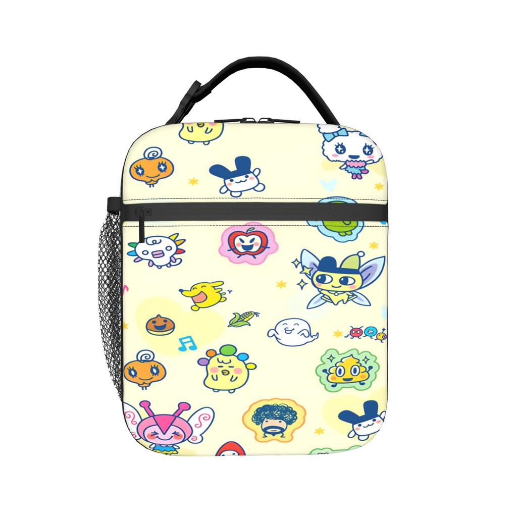 Tamagotchi Lunch Bag Portable Lunch Box Adult School Graphic Cooler Bag Casual Oxford Tote Food Bags