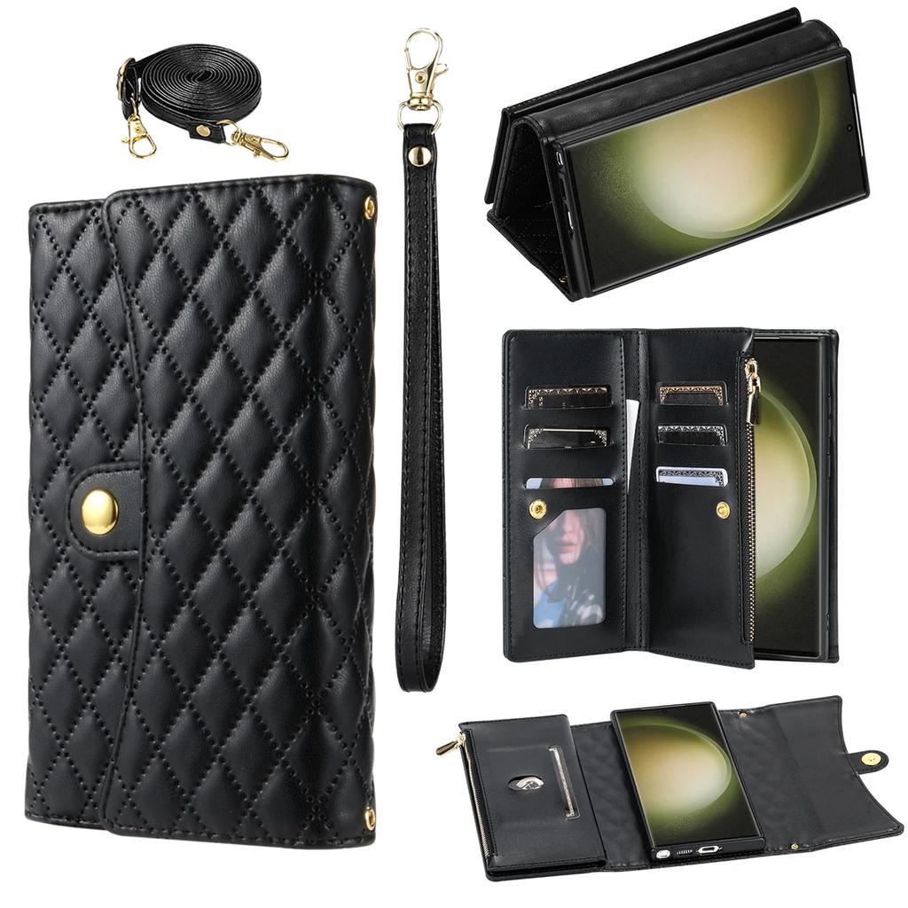 Crossbody Leather Case For Samsung Galaxy A16 A36 A56 A06 A15 A25 A35 A55 A14 A24 A34 A54 A13 A23 A33 A53 A05S A04S Wallet Cover