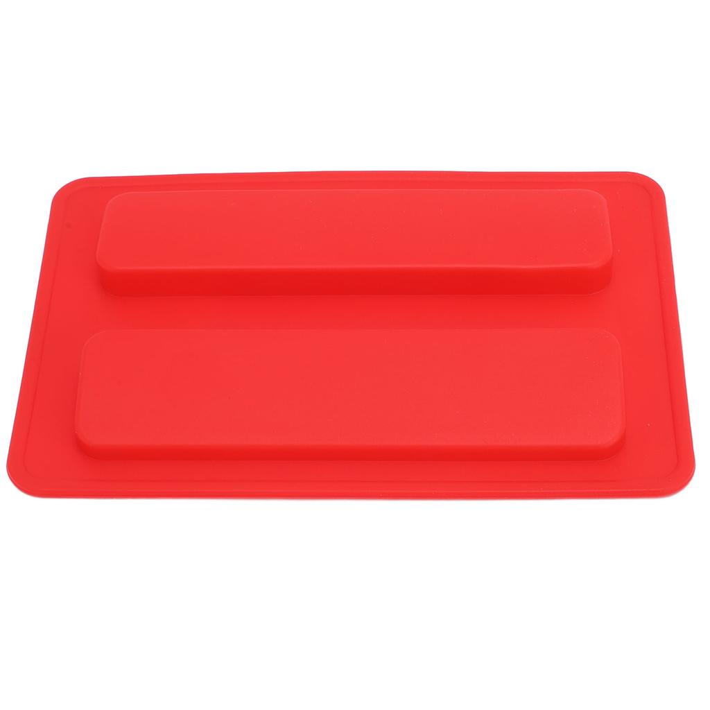 Silicone Toaster Cover 15.8x10.4x1.2cm Soft Flexible Reusable Bread Maker Lid for Home Red