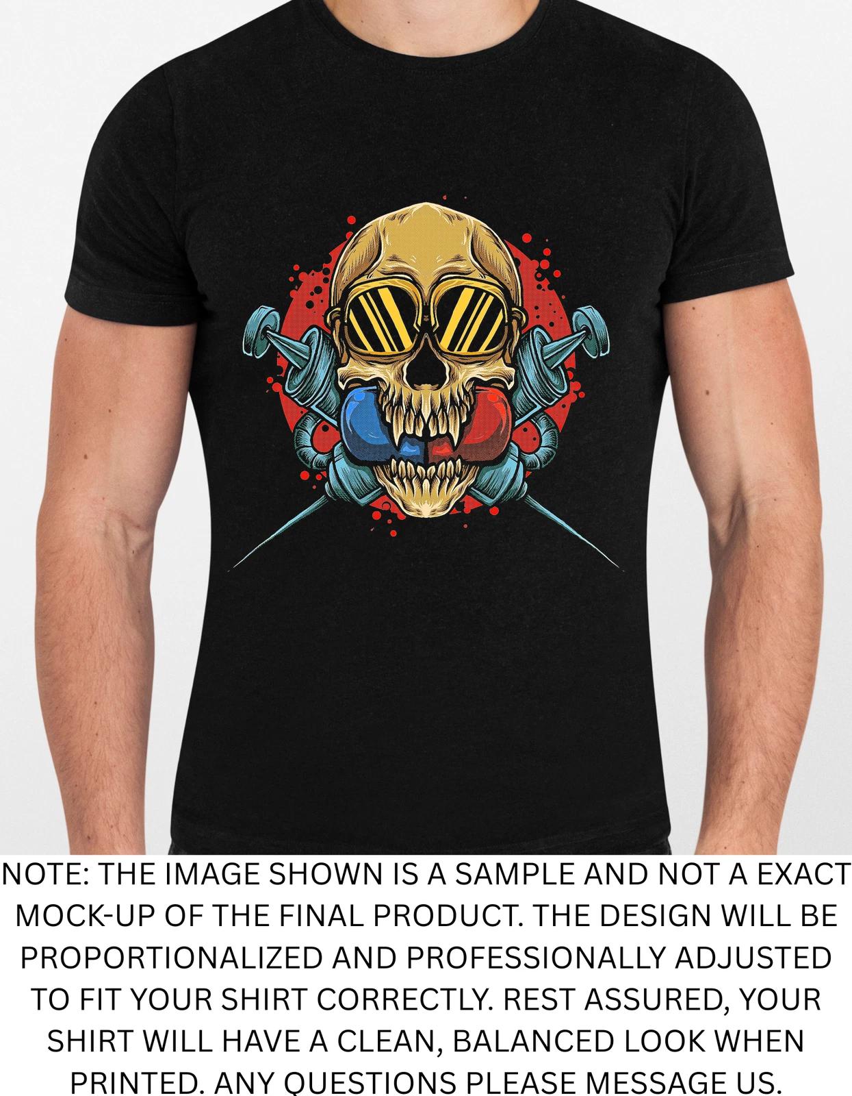 Men s and Women s T-shirts Calavera Graphic XXXXL