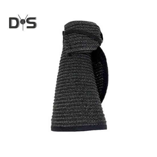 Outdoor Ladies Hat Empty Top Foldable Large Brim Bow Decor Sun Protection Anti-UV Beach Straw Cap Gardening Fishing Travel Hat