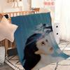Band M-Magdalena B-Bay Decke Decke für Sofa Sofa Reise Zuhause Picknick Flanelldecke Geburtstagsgeschenk Warm Bequem