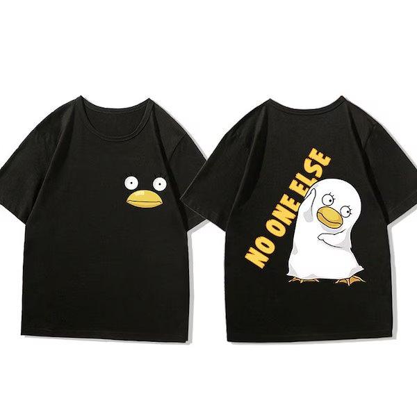 

2026 Summer Psduck Kawaii Cartoon Tshirt Unisex Women Graphic Print Short Sleeve Parentchild Tee Casual Anime Top Fashion Trend S