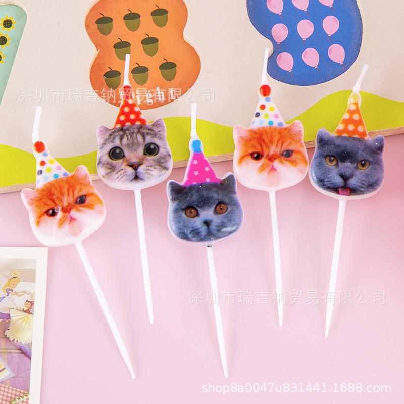 Cute Birthday Candles - Colorful Figure Decorations for Themed Party