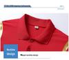 Unisex Chinese-Style Polo Shirt: Summer Team Uniform, Lapel Short Sleeve Sports Training Top