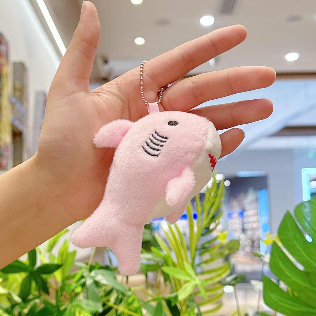 Plush Shark Keychain Doll - Cute Bag Charm & Wedding Toss Accessory