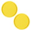 2Pcs Car Non-slip Water Cup Pad Diamond Rhinestone Decor For Car Bottle Holder Coaster Auto Interior Decoration Accessorie Tools