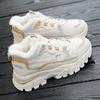 Ladies Lace Up Casual Sneakers Running Shoes for Woman Warm Snow Boots Thick Bottom Winter Women Platform Cotton Shoe
