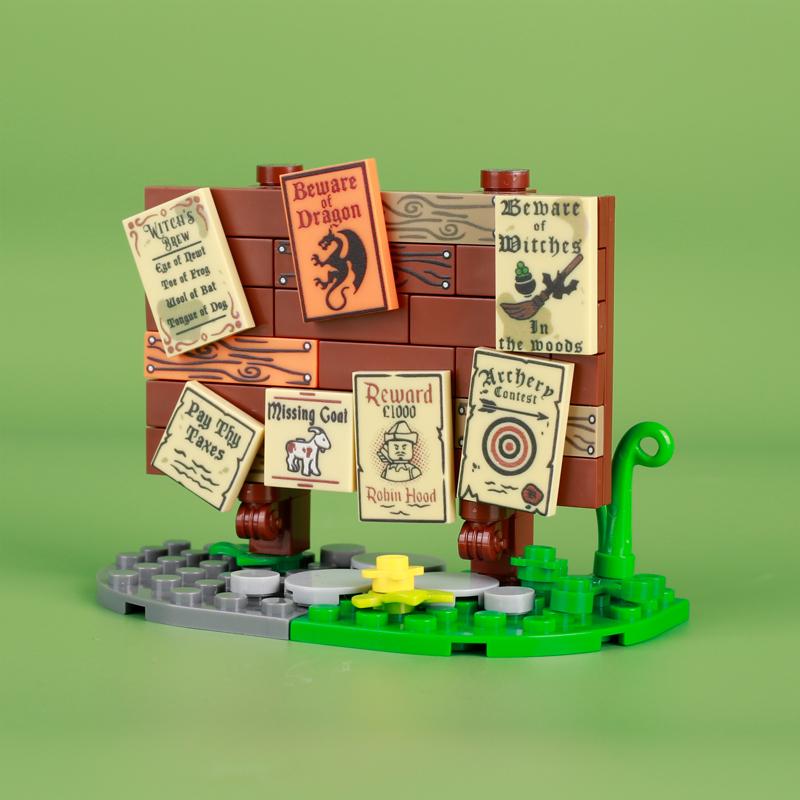 MOC Medieval Castle Building Blocks Set House Bedroom Table Furniture Kitchen Knight Witch Wizard Halloween Skeleton Brick Toys