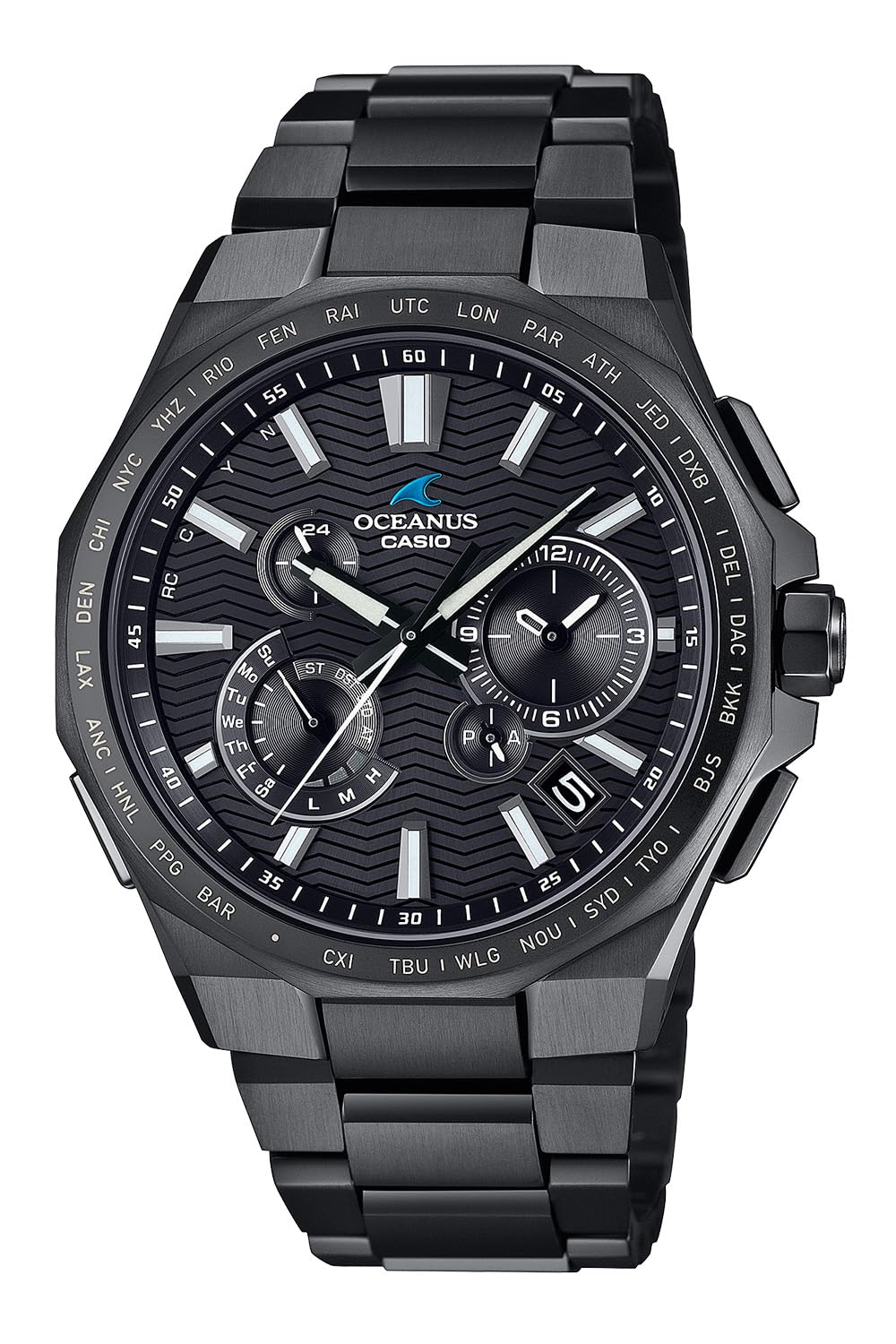 

Модель годинника Oceanus LINE Bluetooth оснащена радіоприймачем Solar Sapphire Glass Black [Casio] [CLASSIC OCW-T6000B-1AJF для чоловіків чорний