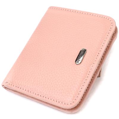 Kleine Damenbrieftasche aus echtem Flotarleder CANPELLINI 21797 Rosa