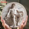 Vintage Greek Statue Metal Wall Art Garden Decor