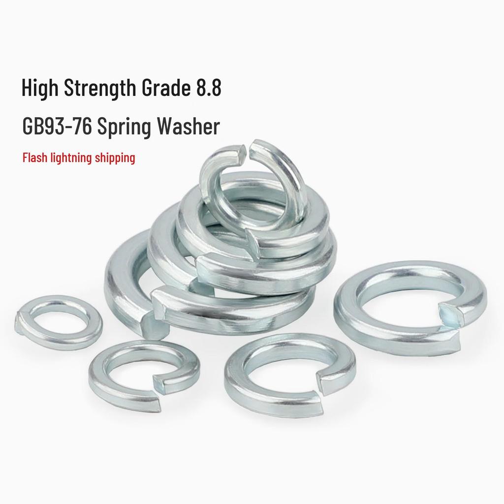 Grade 8.8 Galvanized Open Coil Spring Washer, M3-M30mm