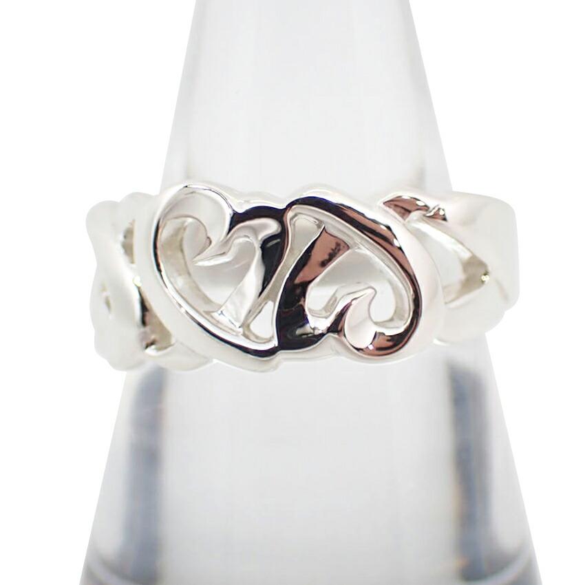 

[Used] TIFFANY 925 Triple Loving Heart Ring / Size 14 / g515-25