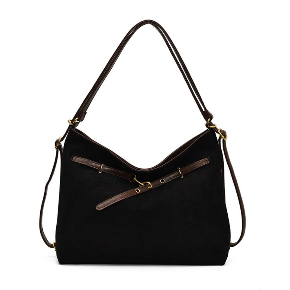 Vintage Retro Crossbody Backpack Large Capacity Commuting Shoulder Bag Cute Suede Tote Bag  Holiday