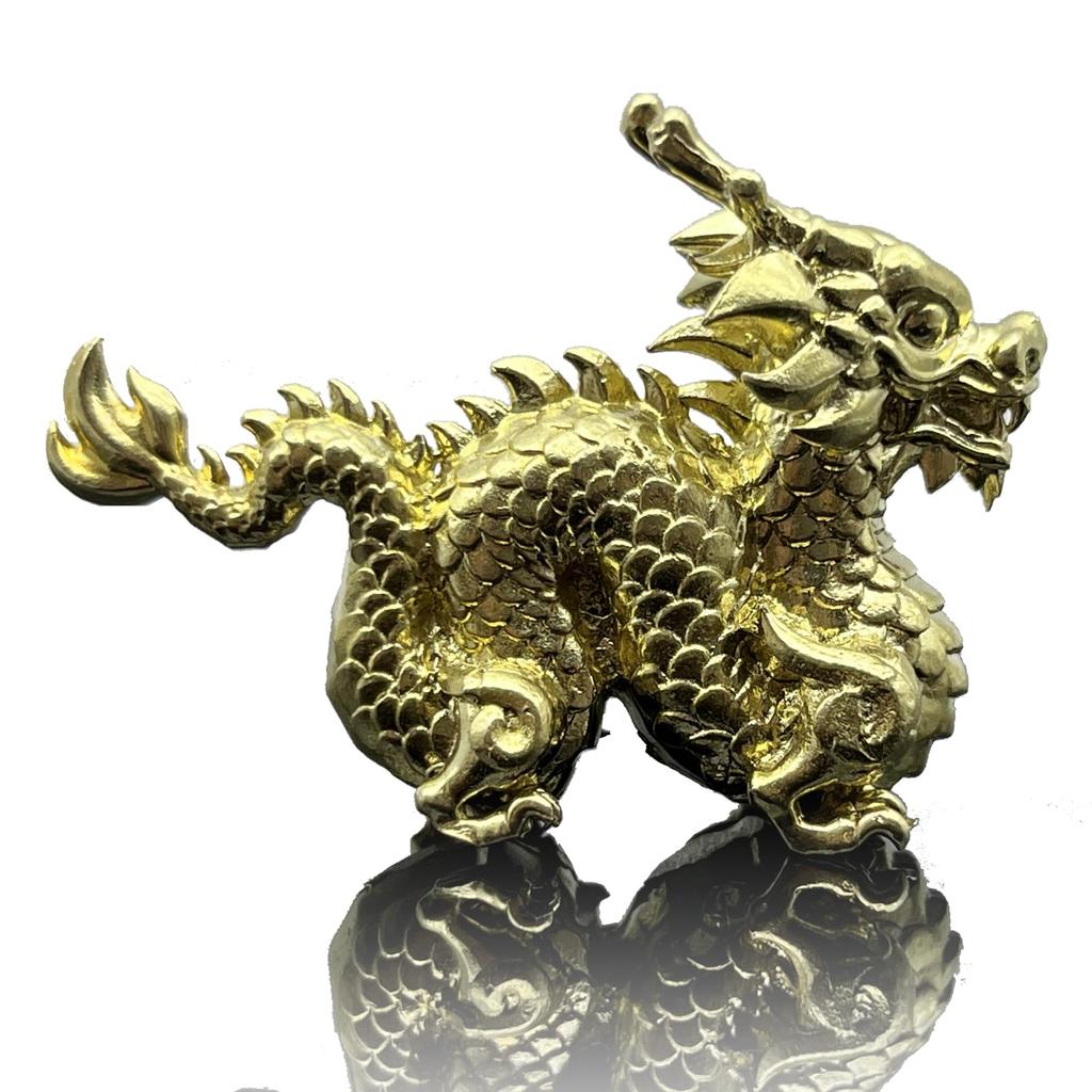 RemeeHi Dragon Copper Feng Shui Good Luck Zodiac Lucky Reiwa Feng Shui Auspicious Good Good Feng Shui Feng Increased Golden Small Golden Dragon