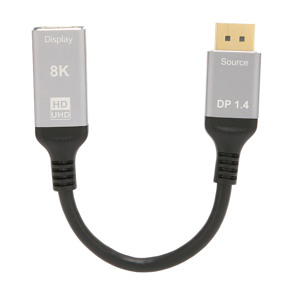 DisplayPort 1.4 to HD Multimedia Interface 2.1 Cable 8K 48Gbps Support HDR 3D AV Adapter Cord for Laptop PC TV Projector