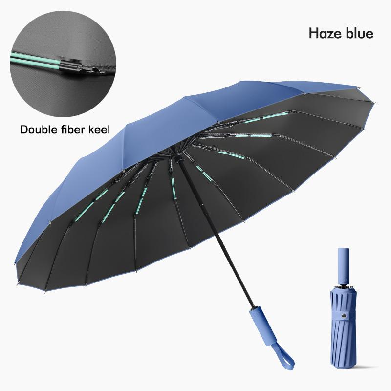 UV deštník, větruodolný, silný slunečník, luxusní dešťový deštník s dlouhou rukojetí, přenosný, skládací, ultra odolný proti větru a vodě, proti dešti