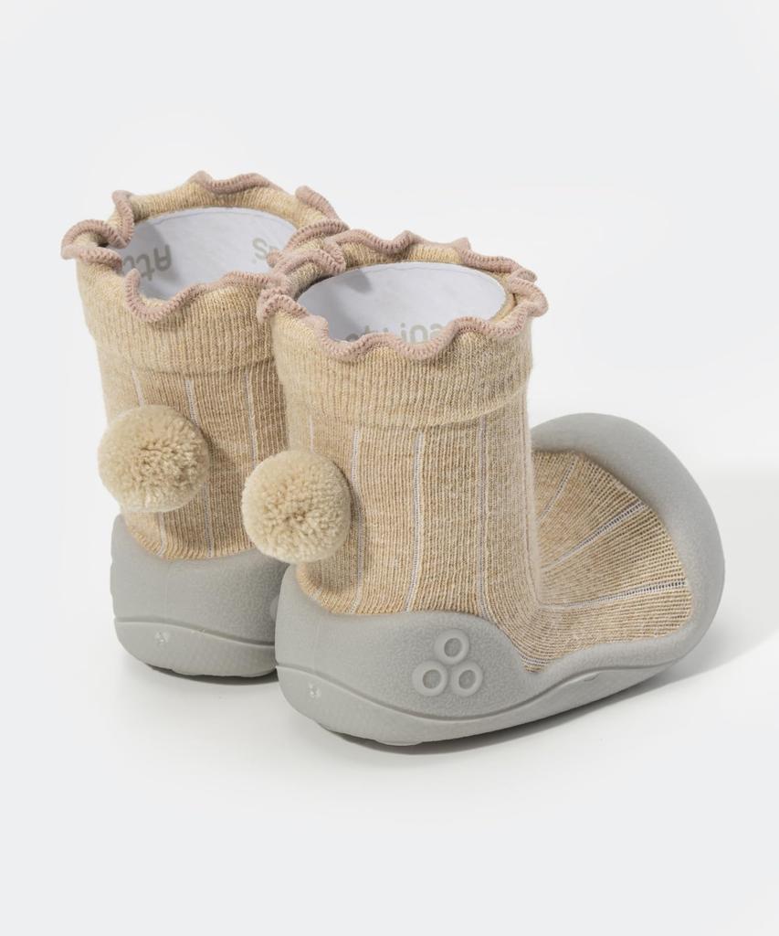 Attipas Baby Shoes A19PO BEIGE cm Pom-Pom 11.0 [Used]