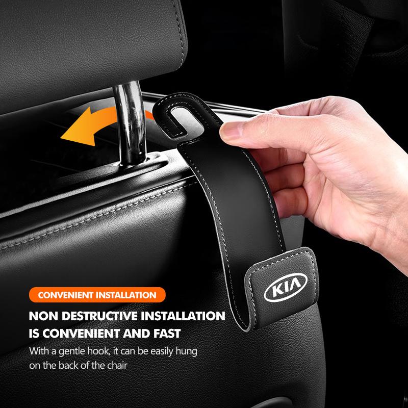 Car Seat Headrest Hook Storage Hanger Auto Interior Accessories Stickers For KIA K5 K2 Rio Optima Sportage Venga Sorento Stonic