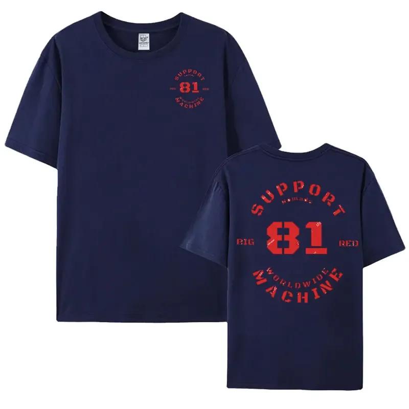 Hells Angels World T-Shirt Men Fashion Support 81 Printing Tshirt Oversized Short Sleeve Men Graphic Hell's Angels Cotton Tees