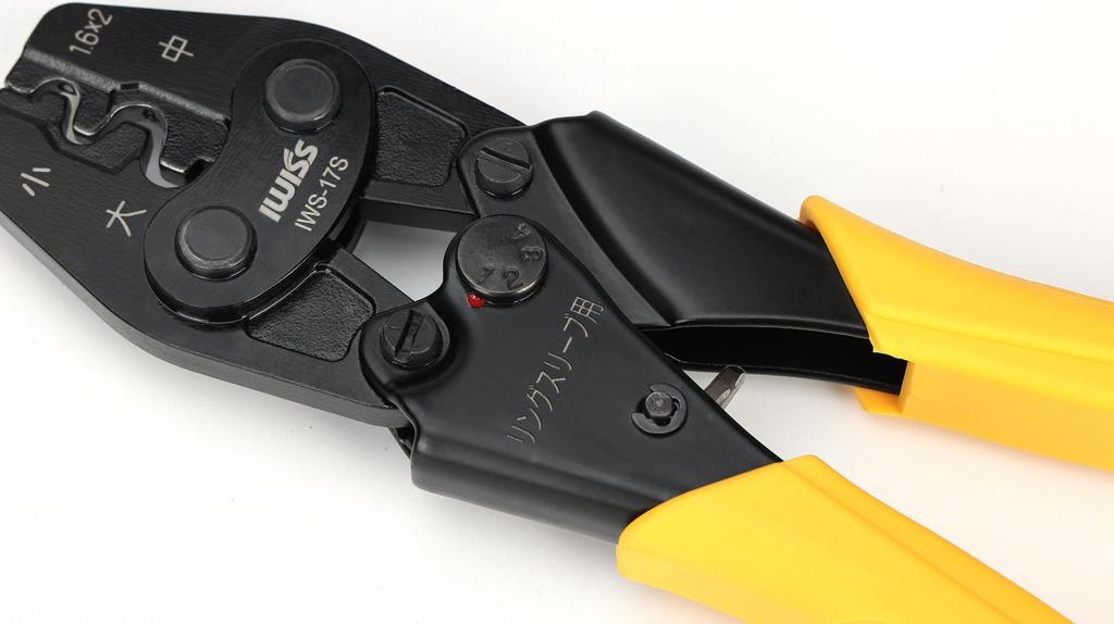 IWISS Ring Sleeve Crimping JIS Ratchet for and Large Sizes IWS-17s Tool, Compliant, Type, Small, Medium,