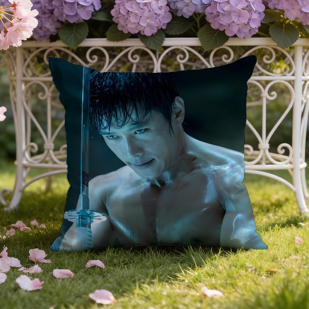 Musife L-Lee B-Byung Hun Cushion Cover Home & Car Dual-Scene Pillow Cover: Reversible for Premium Comfort