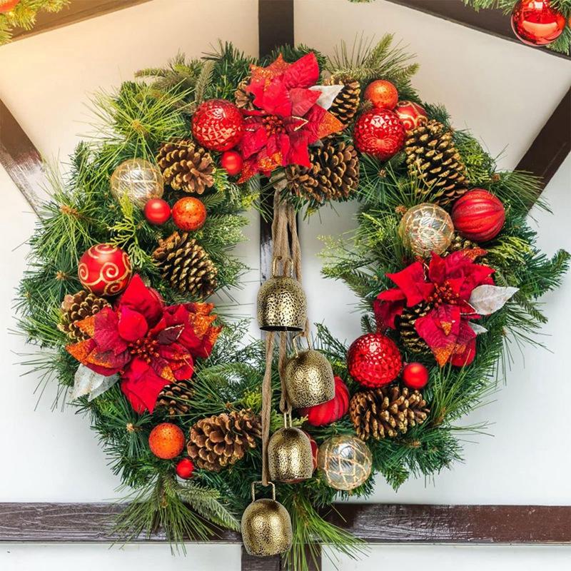 Christmas Cow Bells Rustic Vintage Bell Christmas Decoration Gold Rustic Bells Christmas Tree Hanging