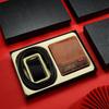 Men's Belt Wallet Combination Set Head Layer Cowhide Automatic Buckle Trousers Belt Wallet Gift Box