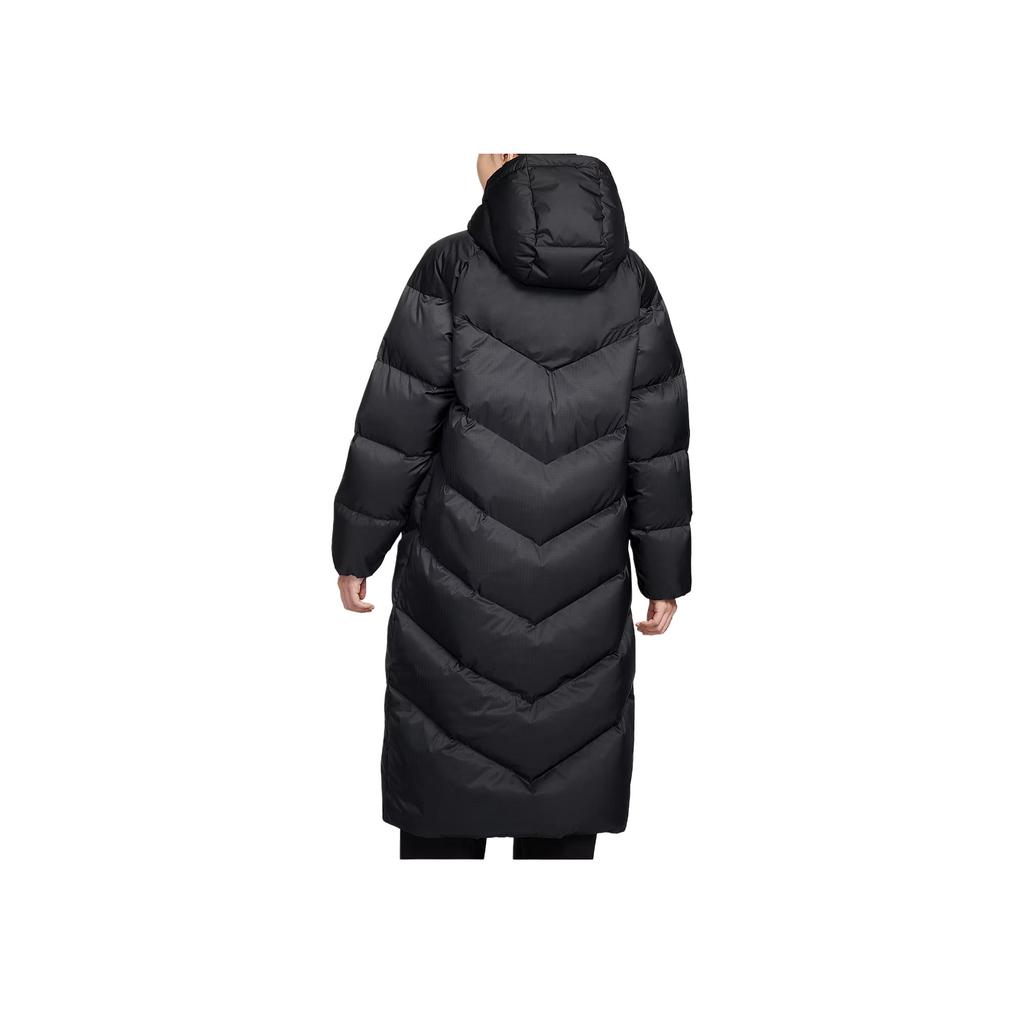 Nike Abbigliamento sportivo Windpuffer Storm-FIT Vestibilità ampia Giacca lunga con cappuccio da donna Capispalla HV5237-010