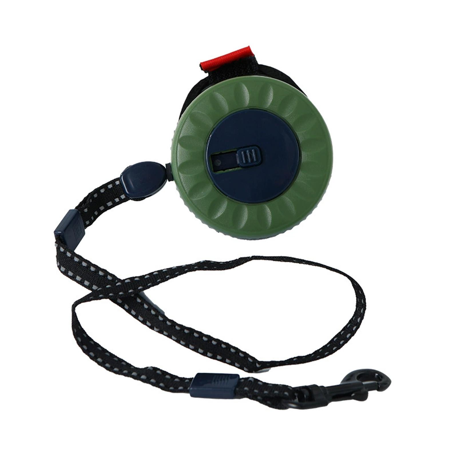 

Retractable Pet Leash for Dog Cat with Anti-Slip Handle Extendable Nylon Leash for Small to Medium Pets темно-зелений колір