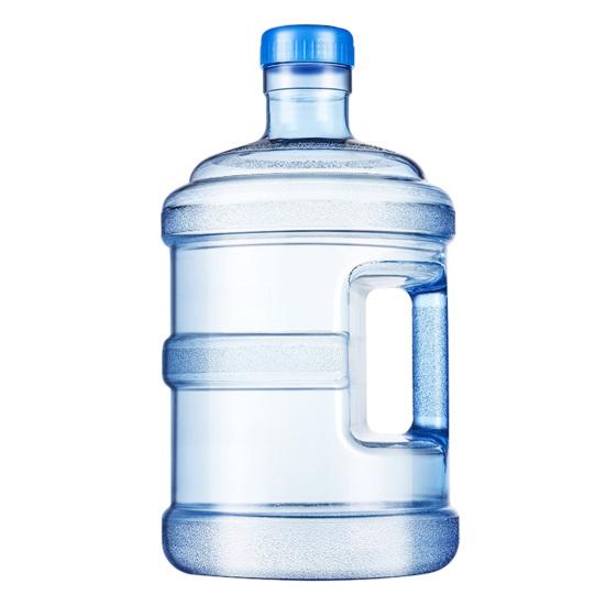 Großer Wasserkrug mit Griff und Deckel, Wiederverwendbare Spender, Versiegelbarer Drehverschluss, Lebensmittelechter Kunststoff, Transparente Flasche für Zuhause und Büro