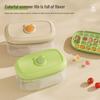 Press-Type Double-Layer Ice Cube Tray with Storage Bin