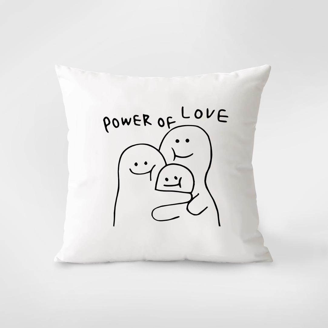 

Черно-белые линии животных Наволочка для украшения интерьера Офис Гостиная Домашняя наволочка 40x40cm