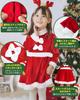 GOKEI Santa Santa Claus Costume with Santa Hat and Christmas Cosplay for Baby Toddler Perfect for Recommended Ages Children's Dress, 3-Piece Set,