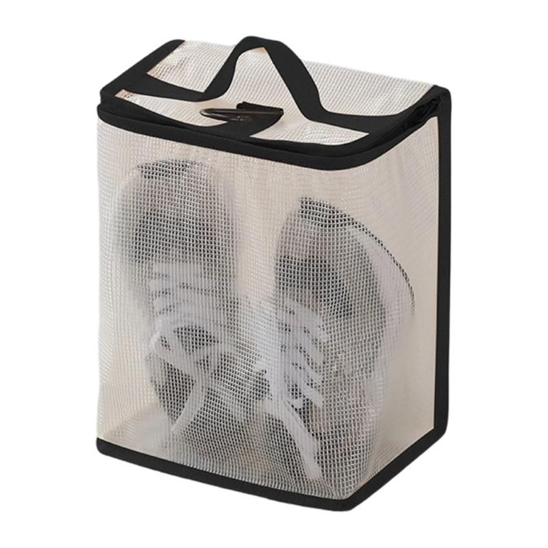 Portable Foldable Shoe Pouches For Men Women With Separate Sections Keep Footwear Clean During Trip And Daily Organization